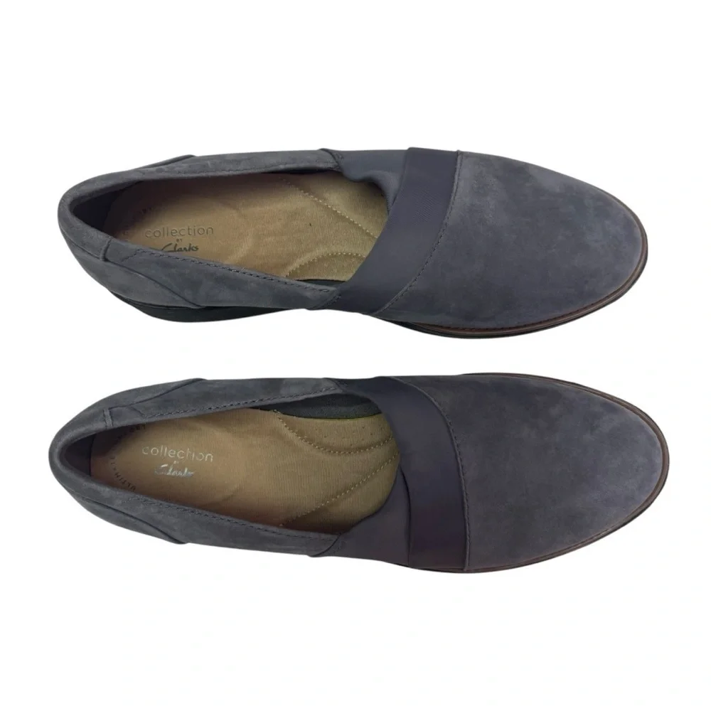 Clarks Blue Flats Minimalist Design